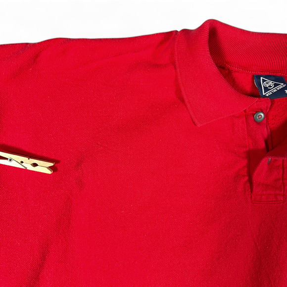 Vintage Mackinac Island Sweater Adult 2XL XXL Red Sweatshirt Polo Wek World 90s - Picture 6 of 9